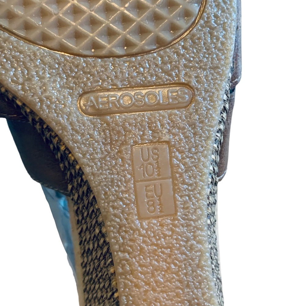 Aerosoles Enlighten Sandals Dark Brown Combo Size 10.5 NIB - Picture 3 of 6
